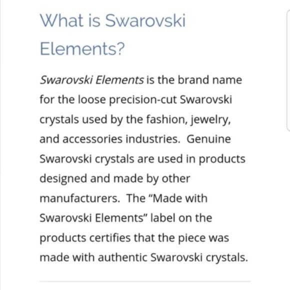 18K Plated Sapphire Elements Swarovski Women's Necklace - Picture 7 of 8